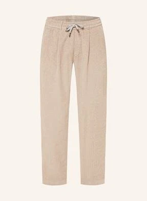 Maerz Muenchen Spodnie Sztruksowe W Stylu Dresowym Slim Fit braun