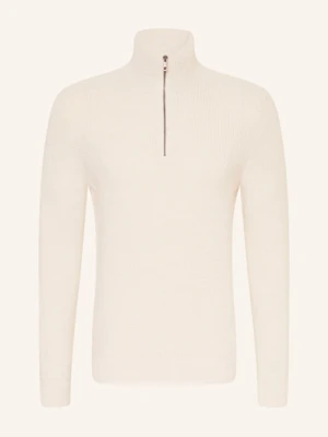 Maerz Muenchen Sweter Typu Troyer Z Wełny Merino weiss