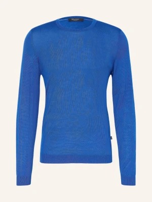 Maerz Muenchen Sweter Z Wełny Merino blau NIEBIESKI