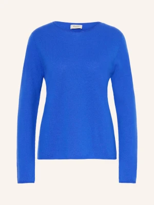 Maerz Muenchen Sweter Z Wełny Merynosowej blau NIEBIESKI