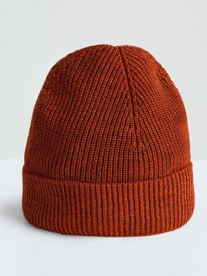 Maerz Muenchen Wełniana czapka w kolorze miedzianym rozmiar: onesize