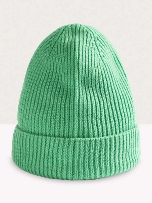 Maerz Muenchen Wełniana czapka w kolorze zielonym rozmiar: onesize