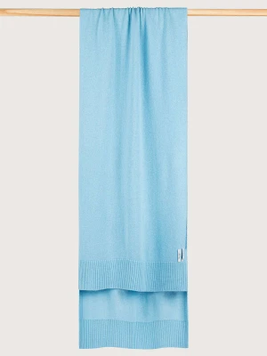 Maerz Muenchen Wełniany szal w kolorze błękitnym rozmiar: onesize