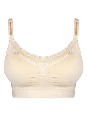 Magic Bodyfashion Biustonosz "Fancy Mama Nursing Bra" w kolorze kremowym do karmienia rozmiar: L