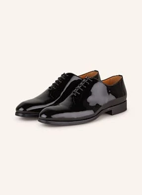 Magnanni Lakierowane Buty Sznurowane Fleur schwarz