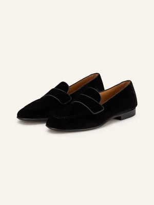 Magnanni Loafersy schwarz CZARNY
