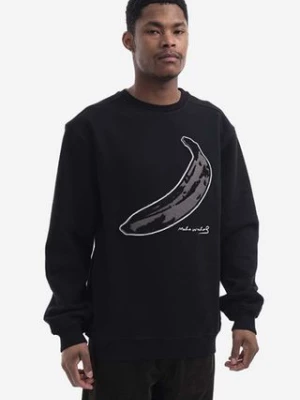 Maharishi bluza bawełniana Chanile Olive Banana x Warhol męska kolor czarny z aplikacją 9643.BLACK-BLACK