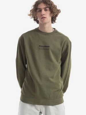 Maharishi bluza bawełniana męska kolor zielony z nadrukiem 7011.OLIVE-OLIVE