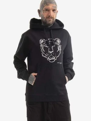 Maharishi bluza bawełniana Tiger x Warhol męska kolor czarny z kapturem z nadrukiem 9707.BLACK-BLACK