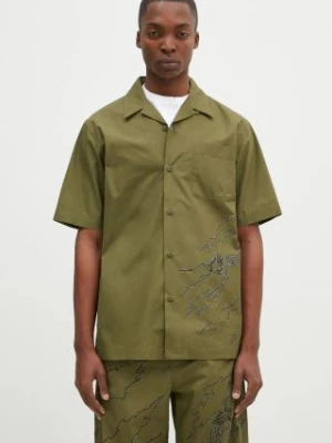 Maharishi koszula bawełniana Dpm: Sparse Bonsai Camo Shirt męska kolor zielony regular 5336.OLIVE