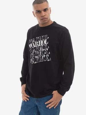 Maharishi longsleeve bawełniany kolor czarny z nadrukiem 9923.BLACK-BLACK