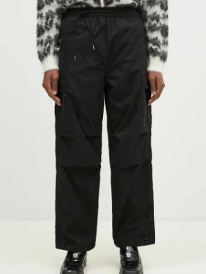 Maharishi spodnie bawełniane Asym Cargo Track Pants kolor czarny proste 5307.BLACK