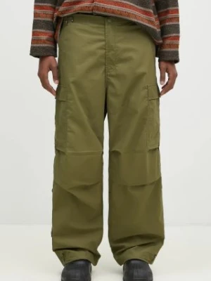 Maharishi spodnie bawełniane Original Cargo Snopants Loose kolor zielony w fasonie cargo 5300.OLIVE