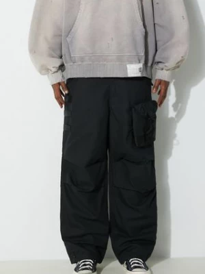 Maharishi spodnie M.A.L.I.C.E. M51 Cargo Pants Cotton Hemp Twill 28 męskie kolor czarny w fasonie cargo 5051.BLACK