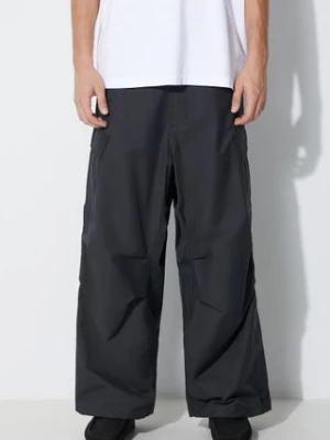 Maharishi spodnie Oversized Tobi Cargo Snopants męskie kolor czarny w fasonie cargo 4615.BLACK