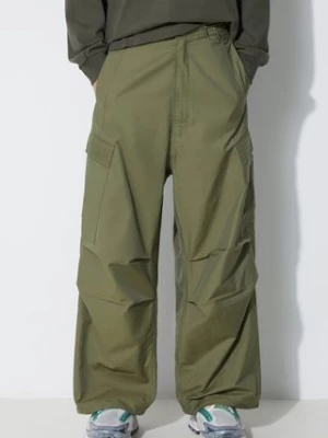 Maharishi spodnie Oversized Tobi Cargo Snopants męskie kolor zielony proste 4615.OLIVE