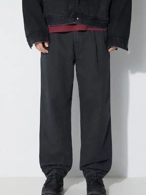 Maharishi spodnie U.S. Chino Loose męskie kolor czarny w fasonie chinos 4604.BLACK