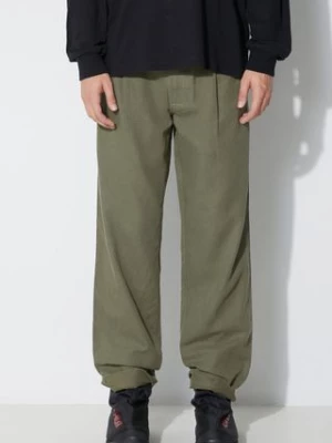 Maharishi spodnie U.S. Chino Loose męskie kolor zielony proste 4604.OLIVE