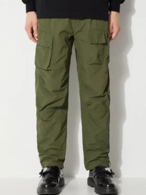 Maharishi spodnie Veg Dyed Cargo Track Pants Japanese męskie kolor zielony proste 5040.OLIVE