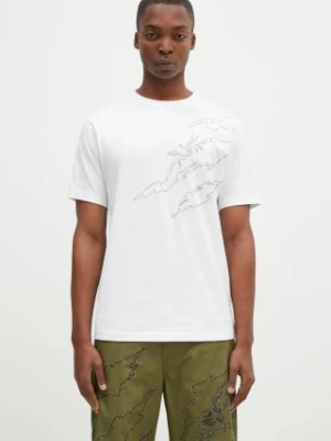 Maharishi t-shirt bawełniany Dpm: Sparse Bonsai T-Shirt męski kolor biały z aplikacją 5339.WHITE