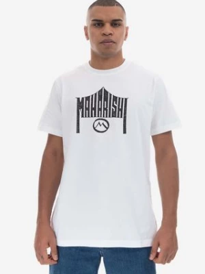 Maharishi t-shirt bawełniany kolor biały z nadrukiem 9928.WHITE-WHITE