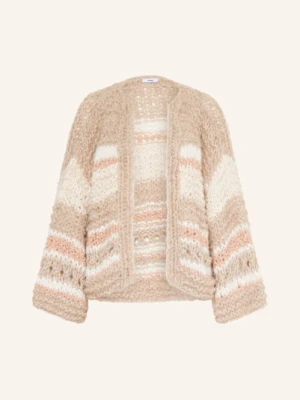 Maiami Dzianinowe Wdzianko Z Dodatkiem Z Alpaki beige