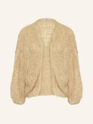 Maiami Dzianinowe Wdzianko Z Dodatkiem Z Alpaki beige