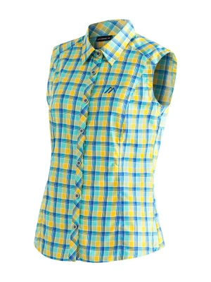Maier Sports Koszula funkcyjna "Paloma" w kolorze niebiesko-żółtym rozmiar: 48