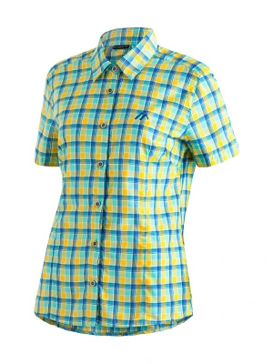 Maier Sports Koszula funkcyjna "Philina" w kolorze niebiesko-zielono-żółtym rozmiar: 48