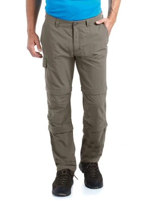 Maier Sports Spodnie funkcyjne Zipp-off "Saale" w kolorze szarobrązowym rozmiar: 28