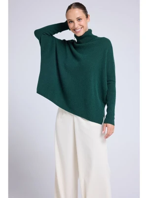 Maison Héritage Cashmere Kaszmirowy golf w kolorze ciemnozielonym rozmiar: S/M