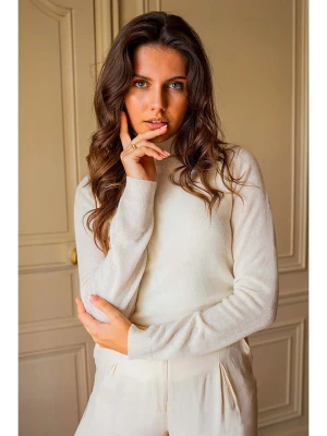 Maison Héritage Cashmere Kaszmirowy golf w kolorze kremowym rozmiar: M