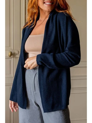 Maison Héritage Cashmere Kaszmirowy kardigan w kolorze granatowym rozmiar: XL