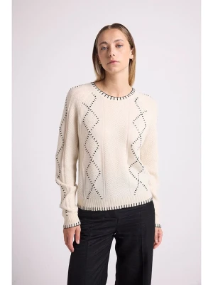 Maison Héritage Cashmere Kaszmirowy sweter w kolorze beżowym rozmiar: M