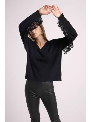 Maison Héritage Cashmere Kaszmirowy sweter w kolorze czarnym rozmiar: L