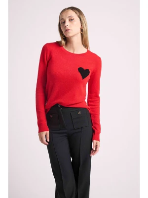 Maison Héritage Cashmere Kaszmirowy sweter w kolorze czerwonym rozmiar: S