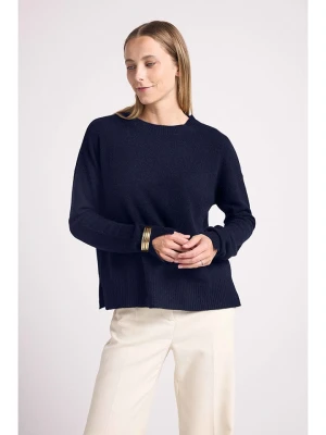 Maison Héritage Cashmere Kaszmirowy sweter w kolorze granatowym rozmiar: L/XL