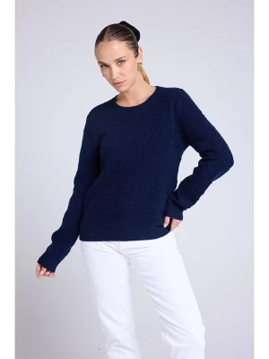 Maison Héritage Cashmere Kaszmirowy sweter w kolorze granatowym rozmiar: M