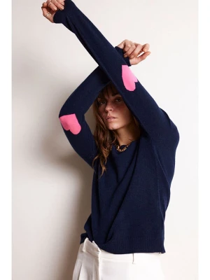 Maison Héritage Cashmere Kaszmirowy sweter w kolorze granatowym rozmiar: XL