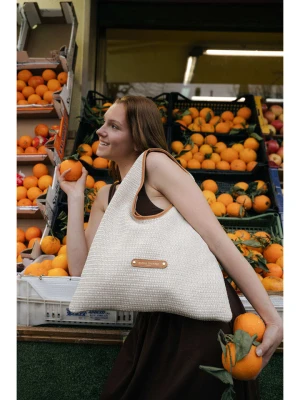 maison héritage PARIS Shopper bag "Aya" w kolorze beżowym - 40 x 35 x 3 cm rozmiar: onesize