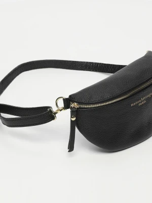 maison héritage PARIS Skórzana saszetka "Kimi" w kolorze czarnym - 28 x 15 x 5 cm rozmiar: onesize