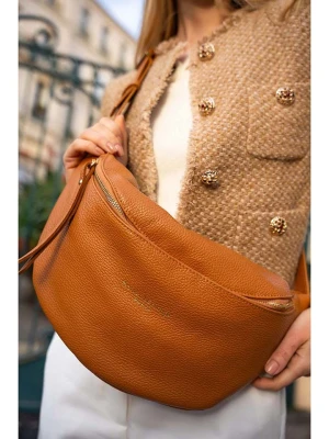 maison héritage PARIS Skórzana saszetka "Rachel" w kolorze jasnobrązowym - 34 x 17 cm rozmiar: onesize