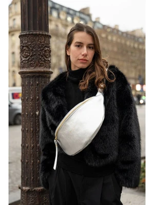 maison héritage PARIS Skórzana saszetka "Rachel" w kolorze srebrnym - 34 x 17 cm rozmiar: onesize