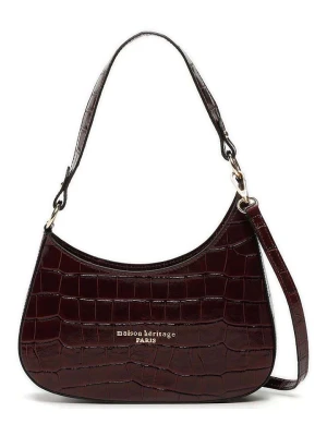 maison héritage PARIS Skórzana torebka "Aline Croco" w kolorze brązowym - 27 x 21 x 6 cm rozmiar: onesize