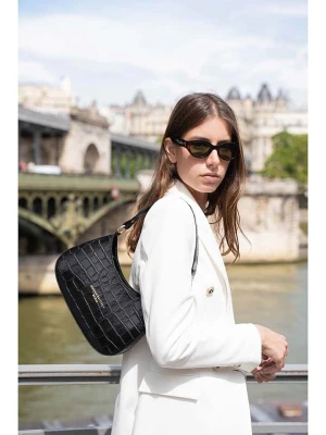 maison héritage PARIS Skórzana torebka "Aline Croco" w kolorze czarnym - 27 x 21 x 6 cm rozmiar: onesize