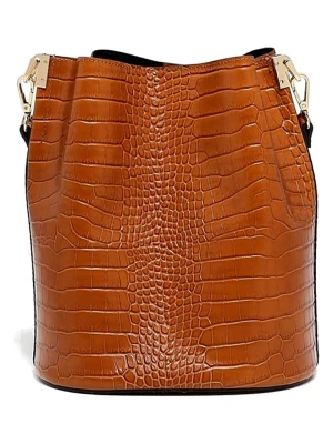 maison héritage PARIS Skórzana torebka "Bruna" w kolorze jasnobrązowym - 23 x 26,5 x 16 cm rozmiar: onesize