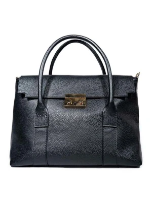 maison héritage PARIS Skórzana torebka "Elara" w kolorze czarnym - 36 x 26 x 12 cm rozmiar: onesize