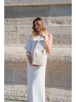 maison héritage PARIS Skórzana torebka "Figa" w kolorze kremowym - 20 x 27 x 15 cm rozmiar: onesize