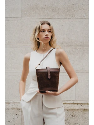 maison héritage PARIS Skórzana torebka "Helle" w kolorze brązowym - 23 x 12 cm rozmiar: onesize