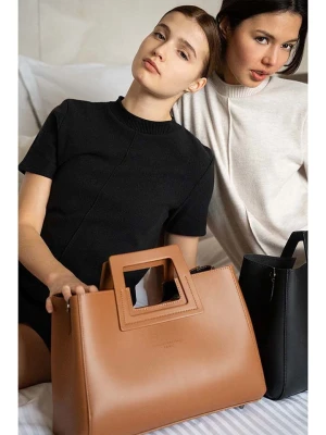 maison héritage PARIS Skórzana torebka "Jini" w kolorze jasnobrązowym - 30 x 22 x 10 cm rozmiar: onesize